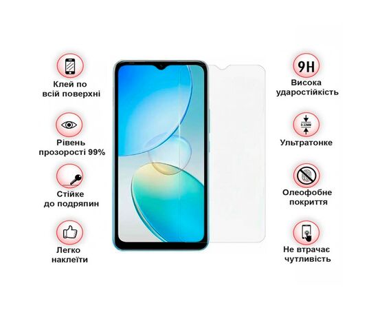 Скло захисне BeCover Infinix Hot 12і (X665B) 3D Crystal Clear Glass (708539), зображення 4 Скло захисне BeCover Infinix Hot 12і (X665B) 3D Crystal Clear Glass (708539), зображення 4