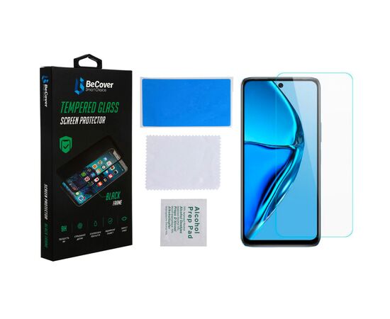 Стекло защитное BeCover Infinix Hot 20 (X6826B) 3D Crystal Clear Glass (708541), изображение 3 Стекло защитное BeCover Infinix Hot 20 (X6826B) 3D Crystal Clear Glass (708541), изображение 3