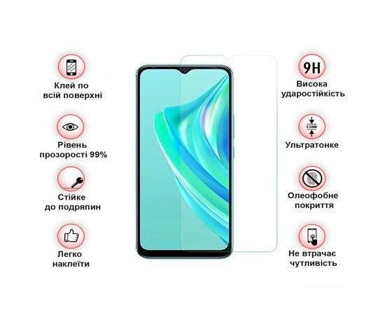Стекло защитное BeCover Infinix Hot 20і (X665E) 3D Crystal Clear Glass (708543), изображение 4 Стекло защитное BeCover Infinix Hot 20і (X665E) 3D Crystal Clear Glass (708543), изображение 4
