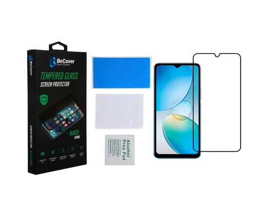 Скло захисне BeCover Infinix Hot 20і (X665E) Black (708544), зображення 3 Скло захисне BeCover Infinix Hot 20і (X665E) Black (708544), зображення 3