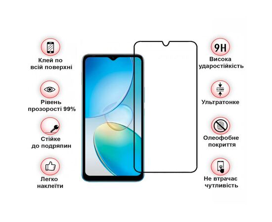 Скло захисне BeCover Infinix Hot 20і (X665E) Black (708544), зображення 4 Скло захисне BeCover Infinix Hot 20і (X665E) Black (708544), зображення 4