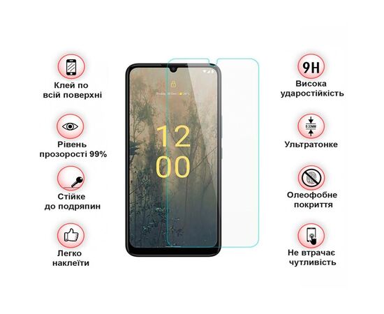 Скло захисне BeCover Nokia C31 3D Crystal Clear Glass (708545), зображення 4 Скло захисне BeCover Nokia C31 3D Crystal Clear Glass (708545), зображення 4