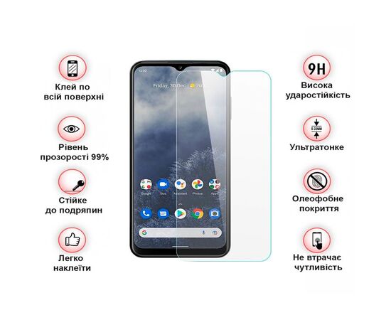 Скло захисне BeCover Nokia G60 5G 3D Crystal Clear Glass (708547), зображення 4