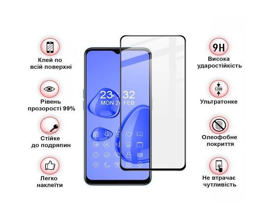 Стекло защитное BeCover Realme 10 Black (708570), изображение 4 Стекло защитное BeCover Realme 10 Black (708570), изображение 4