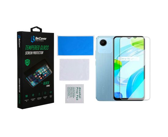 Стекло защитное BeCover Realme C30/C30s/C33 3D Crystal Clear Glass (708567), изображение 3 Стекло защитное BeCover Realme C30/C30s/C33 3D Crystal Clear Glass (708567), изображение 3