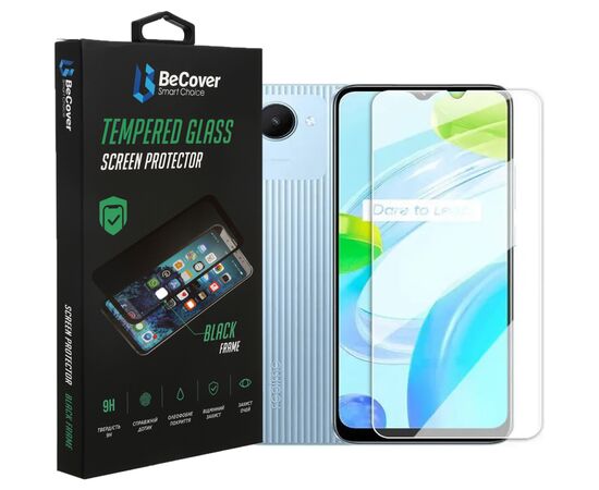 Скло захисне BeCover Realme C30/C30s/C33 3D Crystal Clear Glass (708567)