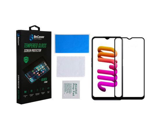 Скло захисне BeCover Realme C30/C30s/C33 Black (708568), зображення 3 Скло захисне BeCover Realme C30/C30s/C33 Black (708568), зображення 3