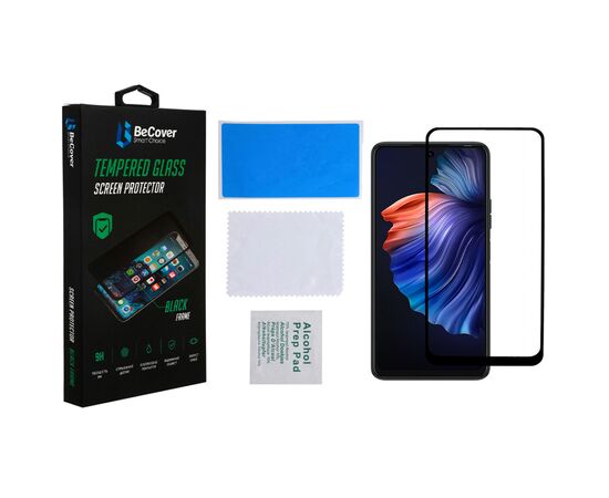 Стекло защитное BeCover Tecno POVA 4 (LG7n) Black (708554), изображение 3 Стекло защитное BeCover Tecno POVA 4 (LG7n) Black (708554), изображение 3