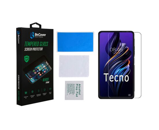 Скло захисне BeCover Tecno POVA Neo 2 (LG6n) 3D Crystal Clear Glass (708551), зображення 3 Скло захисне BeCover Tecno POVA Neo 2 (LG6n) 3D Crystal Clear Glass (708551), зображення 3