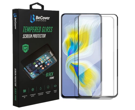 Стекло защитное BeCover Tecno POVA Neo 2 (LG6n) Black (708552)
