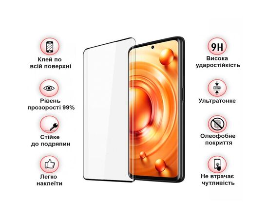 Скло захисне BeCover Xiaomi 12 Lite Black (708560), зображення 4 Скло захисне BeCover Xiaomi 12 Lite Black (708560), зображення 4