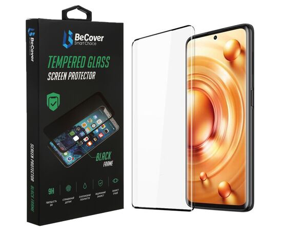 Стекло защитное BeCover Xiaomi 12 Lite Black (708560)