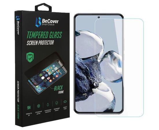 Стекло защитное BeCover Xiaomi 12T / 12T Pro 3D Crystal Clear Glass (708557)