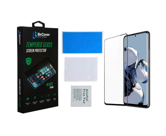 Стекло защитное BeCover Xiaomi 12T / 12T Pro Black (708558), изображение 3 Стекло защитное BeCover Xiaomi 12T / 12T Pro Black (708558), изображение 3
