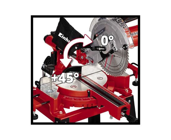 Торцовочная пила Einhell TC-SM 2531/2 U, 1900Вт (4300805), изображение 3 Торцовочная пила Einhell TC-SM 2531/2 U, 1900Вт (4300805), изображение 3
