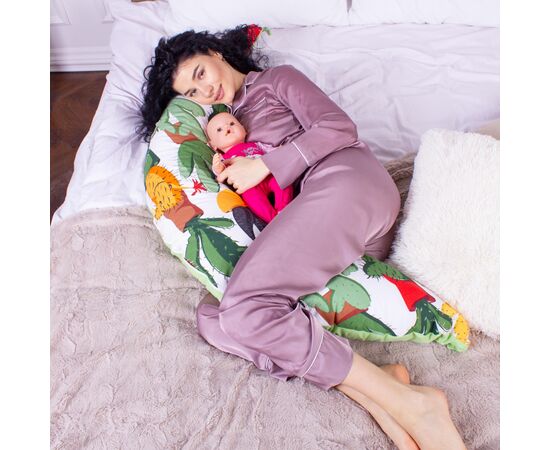 Подушка MirSon для беременных и кормления №8312 Print Line 17-0002 Cecilio Бязь 30х170х20 см (2200006200376), изображение 4 Подушка MirSon для беременных и кормления №8312 Print Line 17-0002 Cecilio Бязь 30х170х20 см (2200006200376), изображение 4