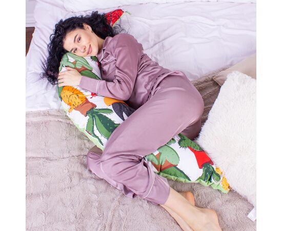 Подушка MirSon для беременных и кормления №8312 Print Line 17-0002 Cecilio Бязь 30х170х20 см (2200006200376), изображение 5 Подушка MirSon для беременных и кормления №8312 Print Line 17-0002 Cecilio Бязь 30х170х20 см (2200006200376), изображение 5