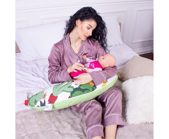 Подушка MirSon для беременных и кормления №8312 Print Line 17-0002 Cecilio Бязь 30х170х20 см (2200006200376), изображение 7 Подушка MirSon для беременных и кормления №8312 Print Line 17-0002 Cecilio Бязь 30х170х20 см (2200006200376), изображение 7