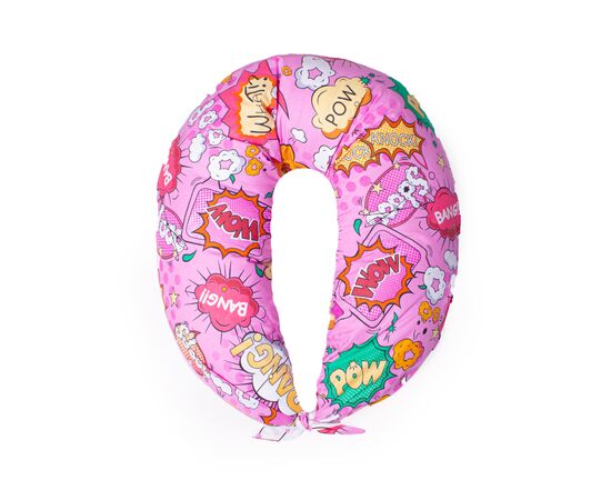 Подушка MirSon для вагітних та годування №8324 Print Line 17-0512 Bombs pink Бязь 30х170х20 см (2200006200499), зображення 2 Подушка MirSon для вагітних та годування №8324 Print Line 17-0512 Bombs pink Бязь 30х170х20 см (2200006200499), зображення 2