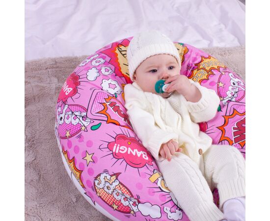 Подушка MirSon для вагітних та годування №8324 Print Line 17-0512 Bombs pink Бязь 30х170х20 см (2200006200499), зображення 9 Подушка MirSon для вагітних та годування №8324 Print Line 17-0512 Bombs pink Бязь 30х170х20 см (2200006200499), зображення 9