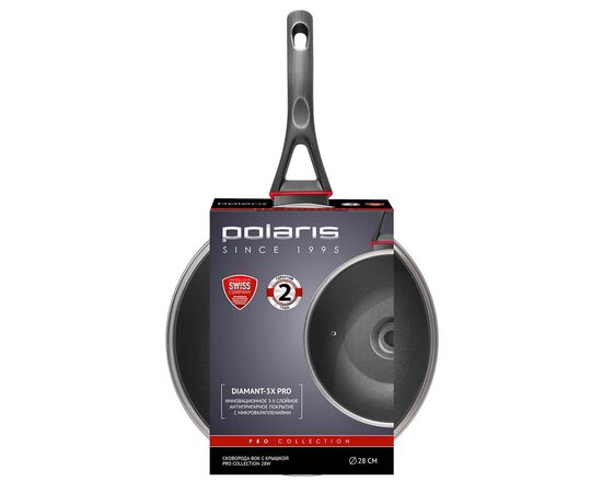 Сковорода Polaris PRO Collection WOK 28 см (017177), изображение 3 Сковорода Polaris PRO Collection WOK 28 см (017177), изображение 3