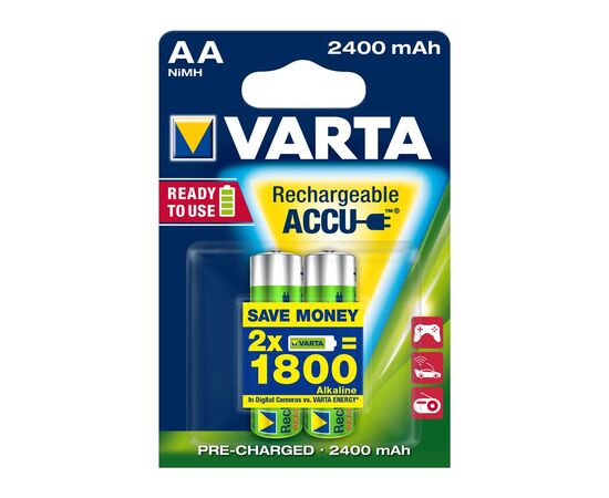 Акумулятор Varta AA Power Accu 2400mAh * 2 (56756101402)