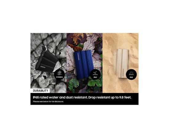 Накопитель SSD USB 3.2 1TB T7 Shield Samsung (MU-PE1T0K/WW), изображение 3 Накопитель SSD USB 3.2 1TB T7 Shield Samsung (MU-PE1T0K/WW), изображение 3