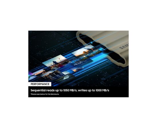 Накопитель SSD USB 3.2 2TB T7 Shield Samsung (MU-PE2T0K/WW), изображение 5 Накопитель SSD USB 3.2 2TB T7 Shield Samsung (MU-PE2T0K/WW), изображение 5