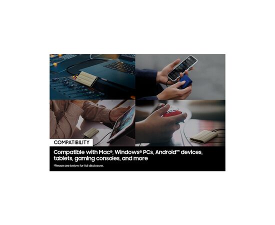 Накопитель SSD USB 3.2 2TB T7 Shield Samsung (MU-PE2T0R/WW), изображение 2 Накопитель SSD USB 3.2 2TB T7 Shield Samsung (MU-PE2T0R/WW), изображение 2