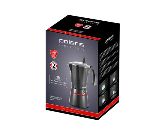 Гейзерная кофеварка Polaris PRO Сollection-6C (17226), изображение 5 Гейзерная кофеварка Polaris PRO Сollection-6C (17226), изображение 5