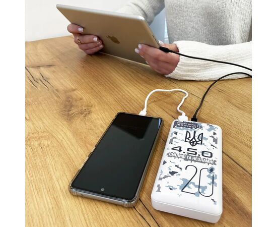 Батарея универсальная Mibrand 20000 mAh 4.5.0 Snow Leopard (8592112011873), изображение 6 Батарея универсальная Mibrand 20000 mAh 4.5.0 Snow Leopard (8592112011873), изображение 6