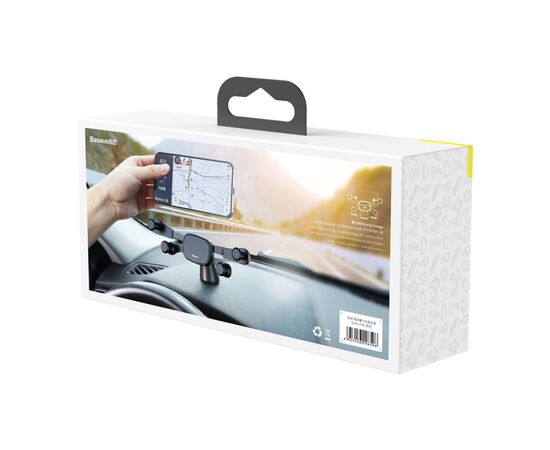 Универсальный автодержатель Baseus Horizontal Screen Gravity Vehicle-mounted Holder Black (SUYL-HP01), изображение 8 Универсальный автодержатель Baseus Horizontal Screen Gravity Vehicle-mounted Holder Black (SUYL-HP01), изображение 8