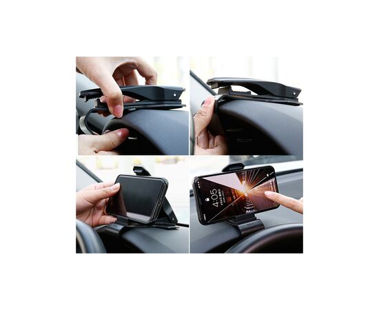 Универсальный автодержатель Baseus Mouth Car Mount Black (SUDZ-01), изображение 6 Универсальный автодержатель Baseus Mouth Car Mount Black (SUDZ-01), изображение 6