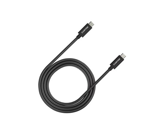 Дата кабель USB-C to USB-C 1.0m UC-44 5A 240W(ERP) E-MARK, black Canyon (CNS-USBC44B)
