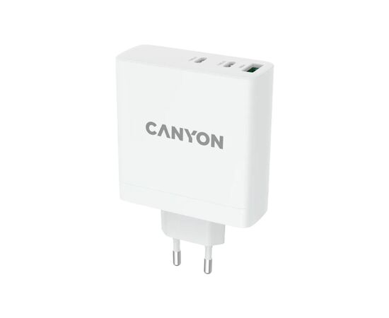 Зарядное устройство Canyon H-140-01 Wall charger with 1USB-A 2 USB-C (CND-CHA140W01), изображение 2 Зарядное устройство Canyon H-140-01 Wall charger with 1USB-A 2 USB-C (CND-CHA140W01), изображение 2