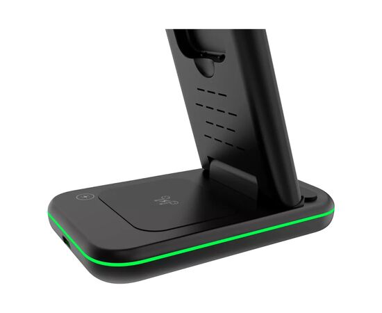 Зарядное устройство Canyon WS- 304 Foldable 3in1 Wireless charger (CNS-WCS304B), изображение 3 Зарядное устройство Canyon WS- 304 Foldable 3in1 Wireless charger (CNS-WCS304B), изображение 3