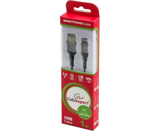 Дата кабель USB 2.0 AM to Lightning 1.0m Cablexpert (CCPB-L-USB-09BK), изображение 3 Дата кабель USB 2.0 AM to Lightning 1.0m Cablexpert (CCPB-L-USB-09BK), изображение 3