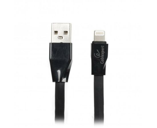 Дата кабель USB 2.0 AM to Lightning 1.0m flat Cablexpert (CCPB-L-USB-01BK)