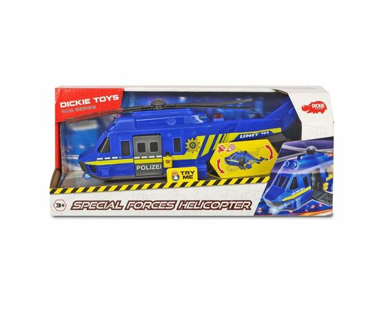 Спецтехника Dickie Toys SOS Силы особого назначения вертолет 1:24 с эффектами 26 см (3714009), изображение 4 Спецтехника Dickie Toys SOS Силы особого назначения вертолет 1:24 с эффектами 26 см (3714009), изображение 4
