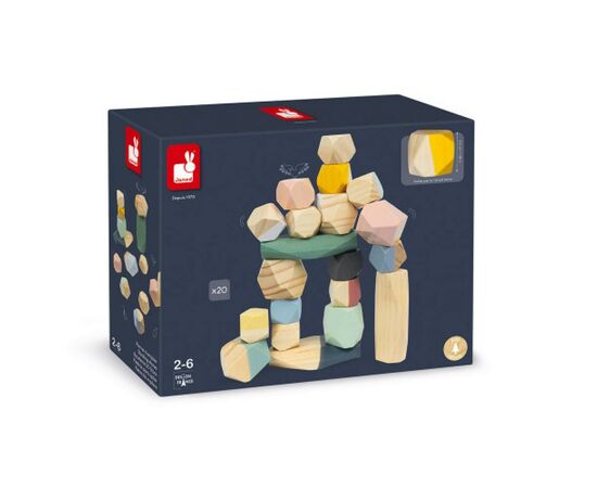 Развивающая игрушка Janod Пирамидка Sweet Cocoon Камни (J04401), изображение 6 Развивающая игрушка Janod Пирамидка Sweet Cocoon Камни (J04401), изображение 6
