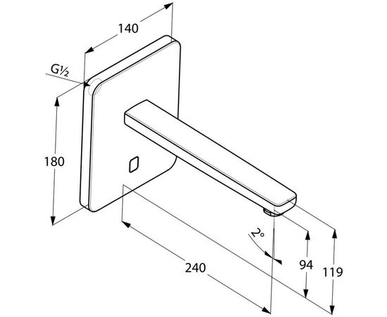 Смеситель KLUDI ZENTA (3840205), изображение 2 Смеситель KLUDI ZENTA (3840205), изображение 2