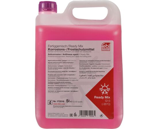Антифриз Febi G13 5л фиолетовый -35°C (172016FE)