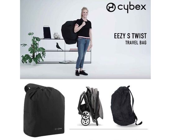 Аксесуар для коляски Cybex Сумка for Eezy S/ Black black (518002277), зображення 3 Аксесуар для коляски Cybex Сумка for Eezy S/ Black black (518002277), зображення 3