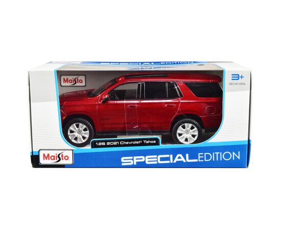 Машина Maisto 2021 Chevy Tahoe червоний 1:24 (31533 red), зображення 3 Машина Maisto 2021 Chevy Tahoe червоний 1:24 (31533 red), зображення 3