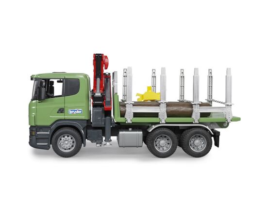 Спецтехника Bruder лесовоз Scania с краном и брёвнами 1:16 (03524), изображение 2 Спецтехника Bruder лесовоз Scania с краном и брёвнами 1:16 (03524), изображение 2
