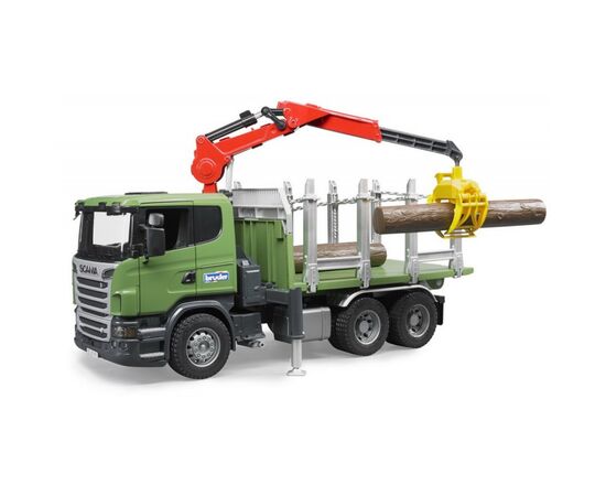Спецтехника Bruder лесовоз Scania с краном и брёвнами 1:16 (03524), изображение 6 Спецтехника Bruder лесовоз Scania с краном и брёвнами 1:16 (03524), изображение 6