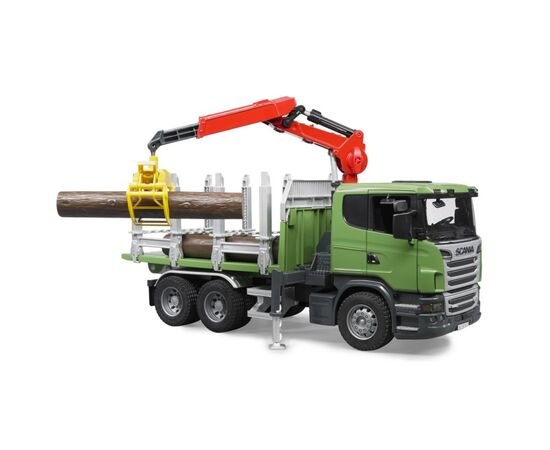 Спецтехника Bruder лесовоз Scania с краном и брёвнами 1:16 (03524), изображение 7 Спецтехника Bruder лесовоз Scania с краном и брёвнами 1:16 (03524), изображение 7