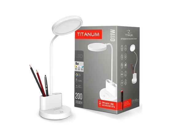 Настольная лампа TITANUM LED 6W 2700-6000K (TLTF-011W), изображение 5