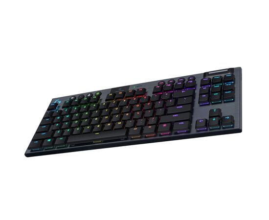 Клавіатура Logitech G915 TKL Tenkeyless Lightspeed Wireless RGB GL Clicky UA Carbon (920-009537), зображення 4 Клавіатура Logitech G915 TKL Tenkeyless Lightspeed Wireless RGB GL Clicky UA Carbon (920-009537), зображення 4