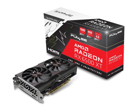 Видеокарта Sapphire Radeon RX 6500 XT 4Gb PULSE DUAL (11314-01-20G), изображение 7 Видеокарта Sapphire Radeon RX 6500 XT 4Gb PULSE DUAL (11314-01-20G), изображение 7